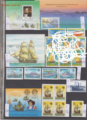 марки мира корабли чистые по фиксу - 8