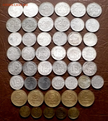 1,3,10,15,20 копеек 1928-57года(47монет) до 14.01.2026г. - 11zon_cropped