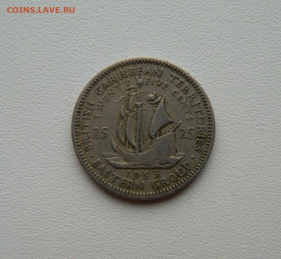 Восточные Карибы 25 центов 1955 г. (Парусник)С рубля! до 15. - DSCN0414.JPG