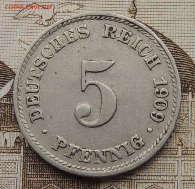 Германия 5 пфеннигов 1909 до 18.01.2026 - Германия 5 пфеннигов 1909.JPG