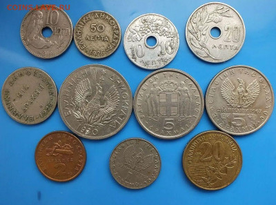 13 монет Греции (1912-1994)  до 22:00 17.01.26 - грец3
