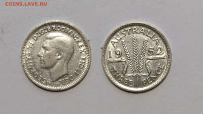 Австралия 3 пенса 1952 года Георг VI - 15.01 - IMG_20260111_181051