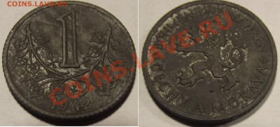 >Оккупация< Богемия и Моравия 1 корун 1942 до 03.03.12 17:00 - Богемия и Моравия_1_корун_42