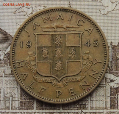 Ямайка ½ пенни 1945 до 18.01.2026 - Ямайка ½ пенни 45.JPG