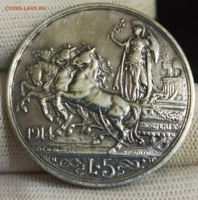 Италия, 5 лир 1914 оценка - 2