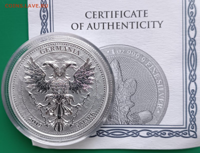 5 марок 2019 лист дуба Германия минт, до 18.01. - 1765383717613