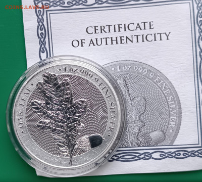 5 марок 2019 лист дуба Германия минт, до 18.01. - 1765383717626