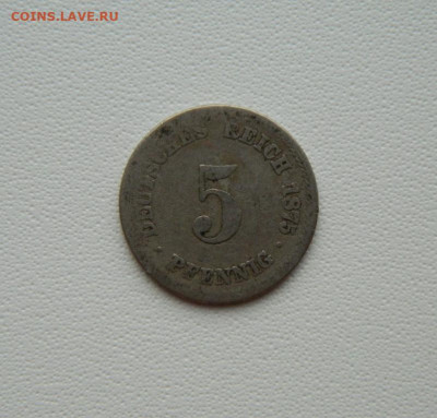 Германия 5 пфеннигов 1875 г. "G" С рубля! до 19.01.26 - DSCN0482.JPG