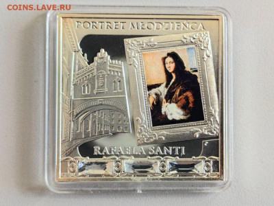 1дол 2014 Ниуэ Портрет молодого человека. Рафаэль, Ag999 - Ю Портрет молодого-1