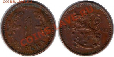>L< Финляндия 1 марка 1941 до 03.03.12 17:00 - Финляндия_1_марка_41