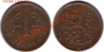 >L< Финляндия 1 марка 1942 до 03.03.12 17:00 - Финляндия_1_марка_42
