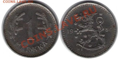 >L< Финляндия 1 марка 1950 до 03.03.12 17:00 - Финляндия_1_марка_50