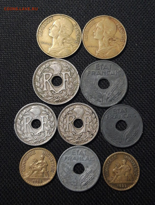 ФРАНЦИЯ 10 - 50 САНТИМОВ 1922 - 1963 года 10 монет До 20.01 - 20251018_223147
