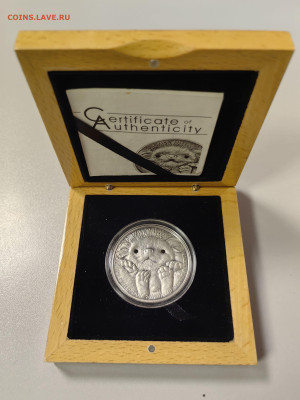 Монголия 500тугр 2012 Ушастый ёж, Ag999, до 21.01 - Ю Монголия Ёжик-1