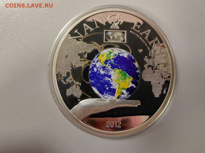 10дол 2012 О-ва Кука, Нано Земля, Ag925, до 21.12 - Ю Нано Земля-2