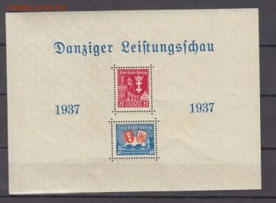 Германия Данциг 1937 блок ** - 51