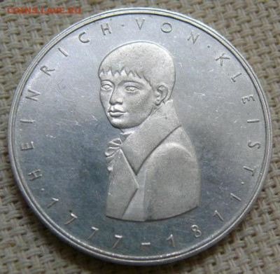 ФРГ 5 марок 1977 G - Генрих Клейст. - P1430223.JPG