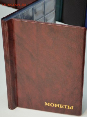 Альбом для монет 125х185 мм,  на 192 ячейки - АБ красный-1