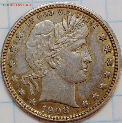 4 доллара 1908 Денвер - D до 20.01 - IMG_20260115_200441_461