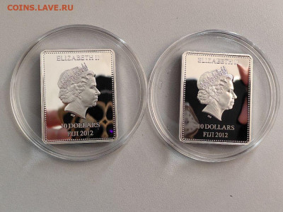 10дол 2012 Фиджи, Мона Лиза, (набор 2шт) Ag999, до 23.01 - ЯЯ Мона Лиза музеи -3