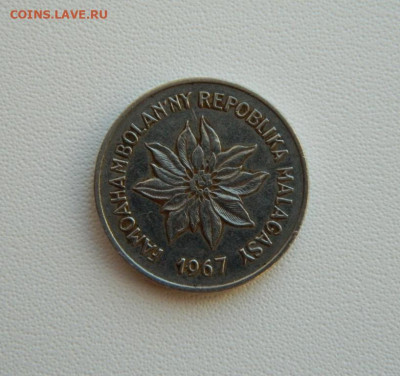 Мадагаскар 5 франков 1967 г. (Фауна) С рубля! до 22.01.26 - DSCN0692.JPG