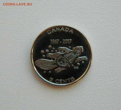 Канада 5 центов 2017 г. (Юбилейная) Фауна С рубля! до 21.01. - DSCN0670.JPG