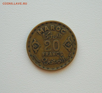 Французское Марокко 20 франков 1952 г. С рубля! до 21.01.26 - DSCN0561.JPG
