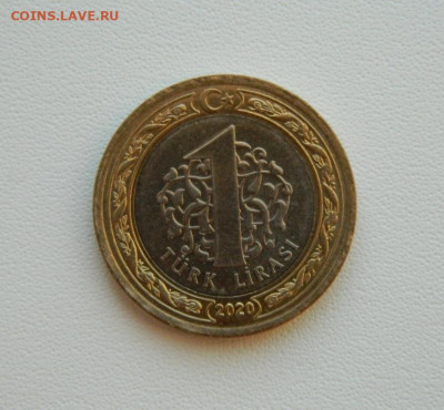 Турция 1 лира 2020 г. (Юбилейная) БИМ С рубля! до 21.01.26 - DSCN0667.JPG