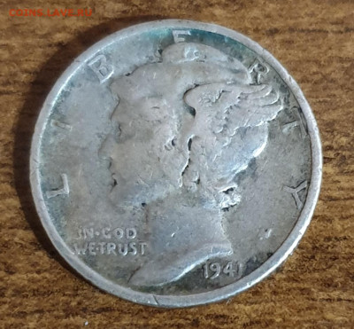 США, 10 центов 1941 г. S, до 23.01. - 20260117_135604