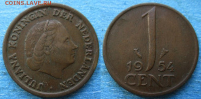 Нидерланды 1 цент 1954 до 25-01-26 в 22:00 - Нидерланды 1 цент 1954    12061