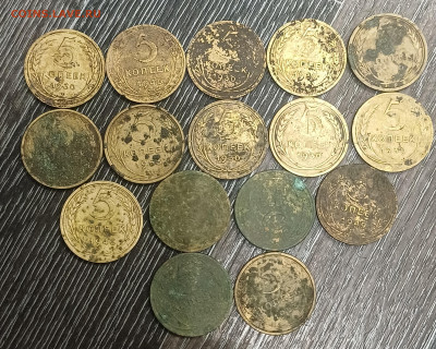 Лот 5 Копеек СССР 16шт. на опыты. - 20260119_155158