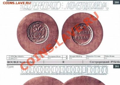 Медная копия оттиска Сестрорецкого рубля 1771 до 01.03.12 22 - Рубль-1771-каталог.JPG