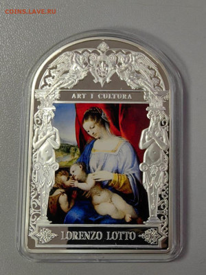 15динер 2014 Андорра Лоренцо Лотто Мадонна с младен., Ag999 - Ю Ренесанс Лотто-2