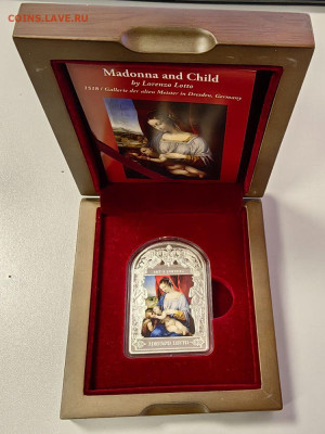 15динер 2014 Андорра Лоренцо Лотто Мадонна с младен., Ag999 - Ю Ренесанс Лотто-1