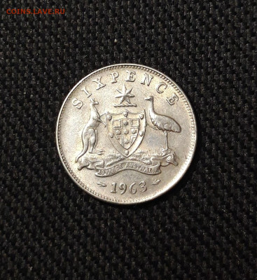 Австралия 6 пенсов 1963 года До 28.01 - 20250924_202409