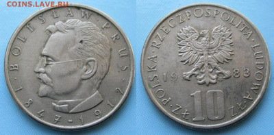 Польша 10 злотых 1983 Прус  до 30-01-26 в 22:00 - Польша 10 злотых 1983 Прус    235-ас121-4815