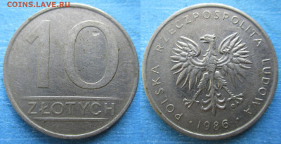 Польша 10 злотых 1986 до 30-01-26 в 22:00 - Польша 10 злотых 1986    4628