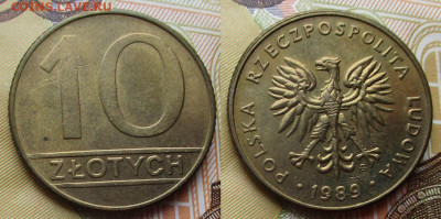 Польша 10 злотых 1989 до 30-01-26 в 22:00 - Польша 10 злотых 1989    240-к184-11576