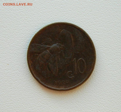 Италия 10 чентезимо 1929 г. (Пчела) С рубля! до 28.01.26 - DSCN0591.JPG