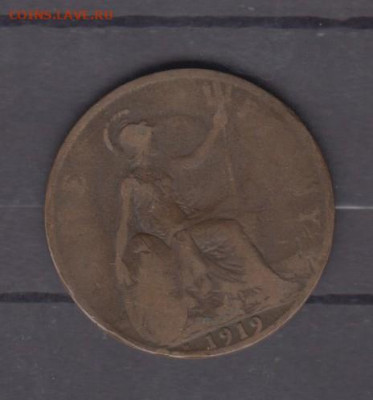 Великобритания 1919 1 пенни до 30 01 - 224