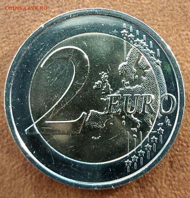 2 евро мешковая Эстония Волк 2021 - lu=