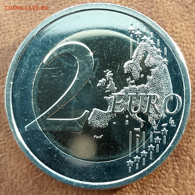 2 евро из ролла Эстония 2022 150 лет литературному обществу - 150+est+r