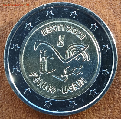 2 евро из ролла Эстония 2021 Финно-угорские народы - fu