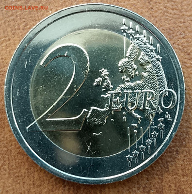 2 евро Эстония из ролла 2022 г. 35 лет Эразмусу - er+r