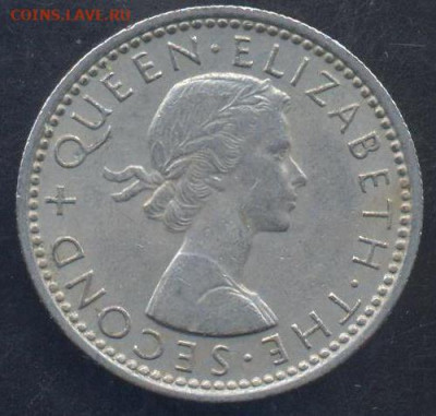 Новая Зеландия 6 пенсов 1957 г.27.01.2026 г. 22 -00 МСК. - Н. Зеландия 6 пенсов1