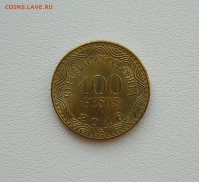 Колумбия 100 песо 2016 г. С рубля! до 29.01.26 - DSCN9910.JPG