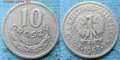 Польша 10 грошей 1968 до 31-01-26 в 22:00 - Польша 10 грошей 1968     12595