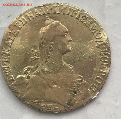 Золотой червонец. 10 рублей 1767г. СПб, Екатерина II. Из укр - IMG_3756