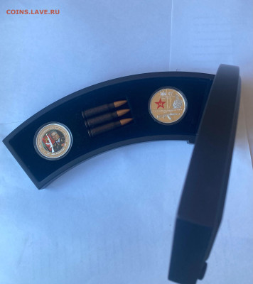 набор монет  Калашников АК47, серебро, до 01.02.2026г. - калаш