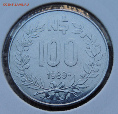 Уругвай 100 новых песо 1989 до 1.02.2026 - Уругвай 100 новых песо 89..JPG